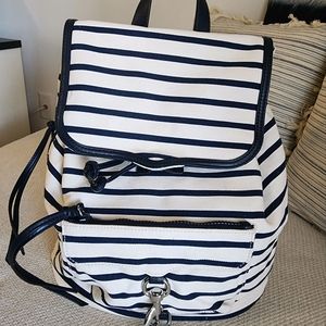 EUC Rebecca Minkoff striped backpack
